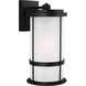Wilburn 1 Light 20 inch Black Outdoor Wall Lantern, Large