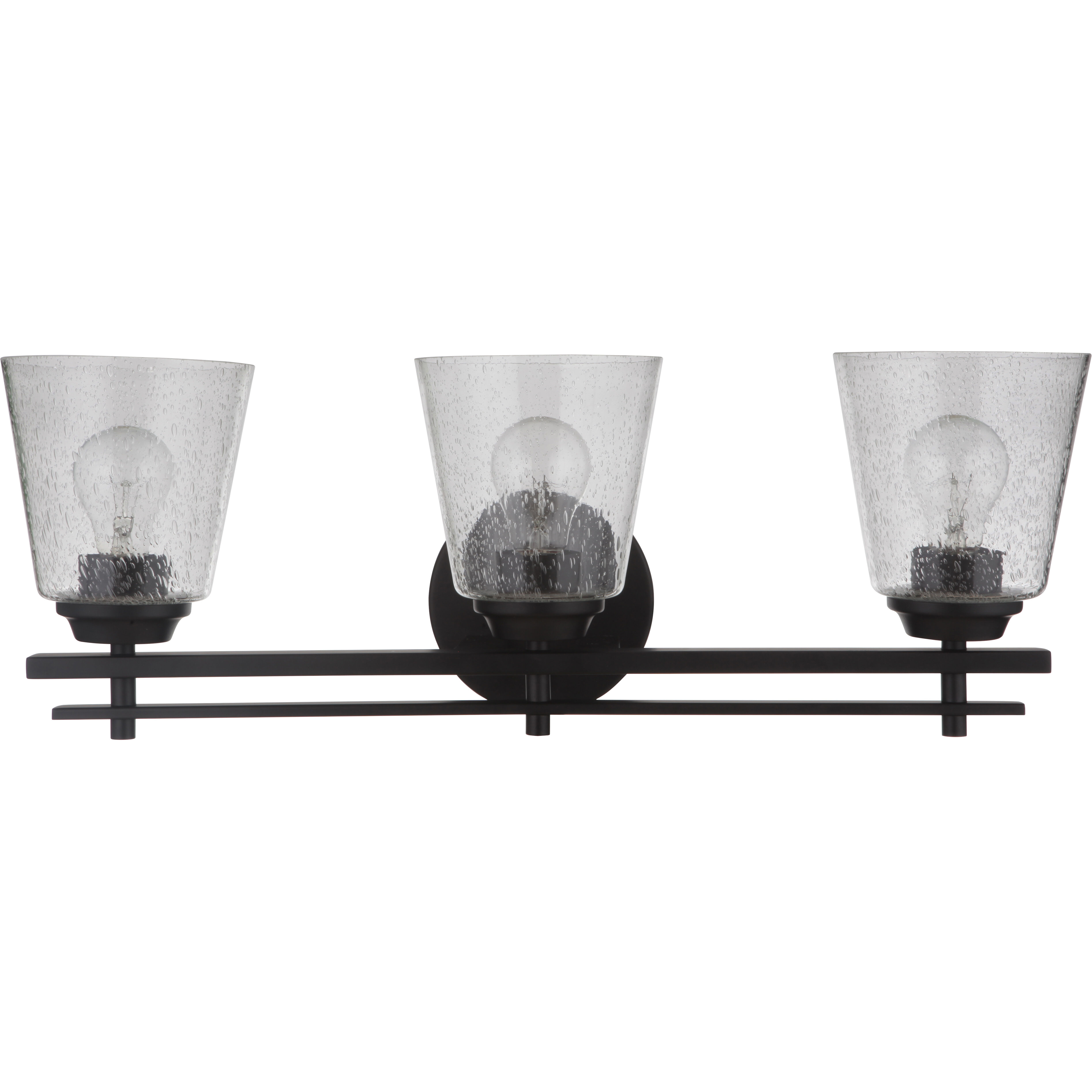 Neighborhood Drake 3 Light 24 inch Flat Black Vanity Light Wall Light, Neighborhood Collection