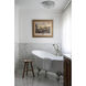 Waltham 3 Light 12 inch Polished Chrome Flush Ceiling Light in Clear Italian