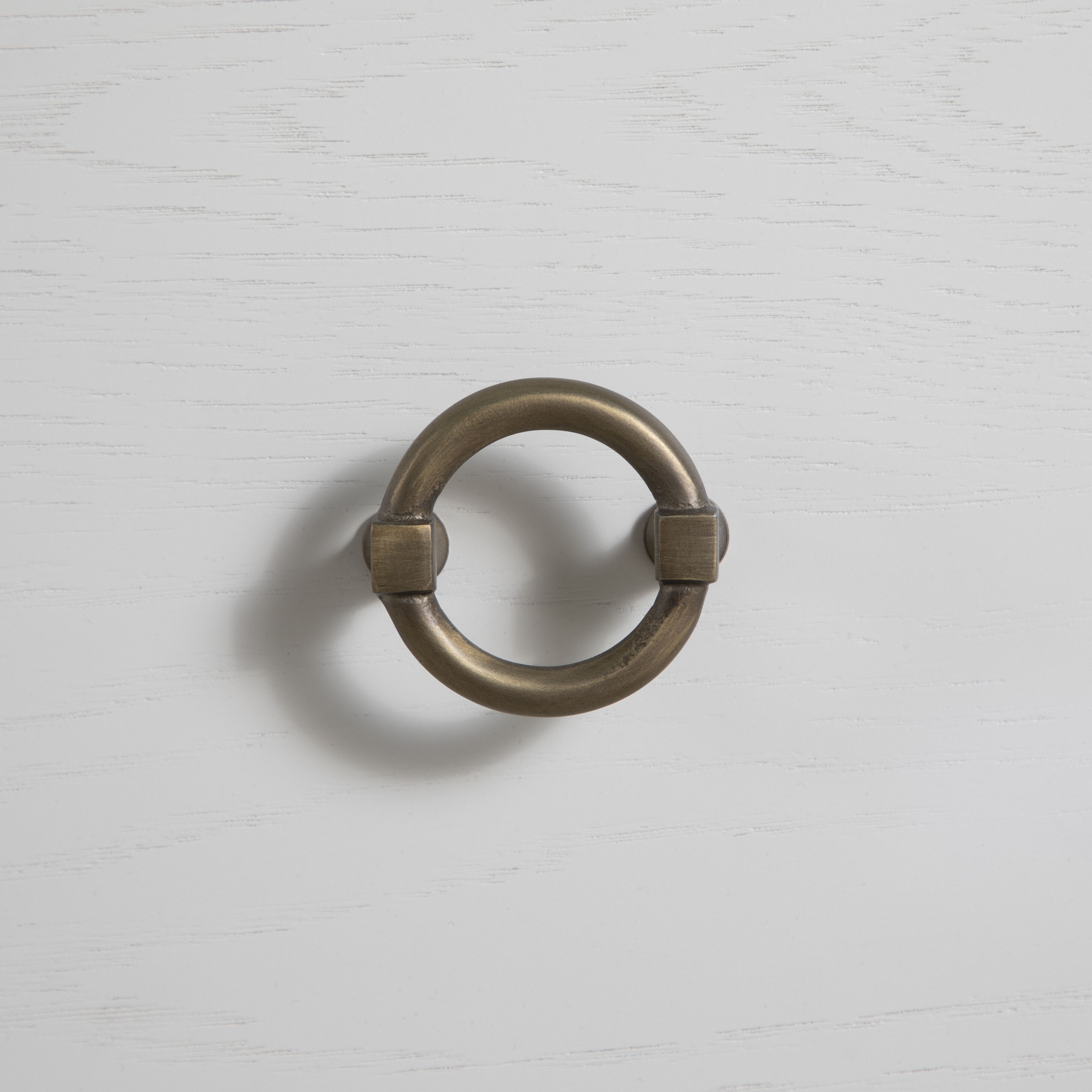 Pearl Ivory White and Satin Brass Chest