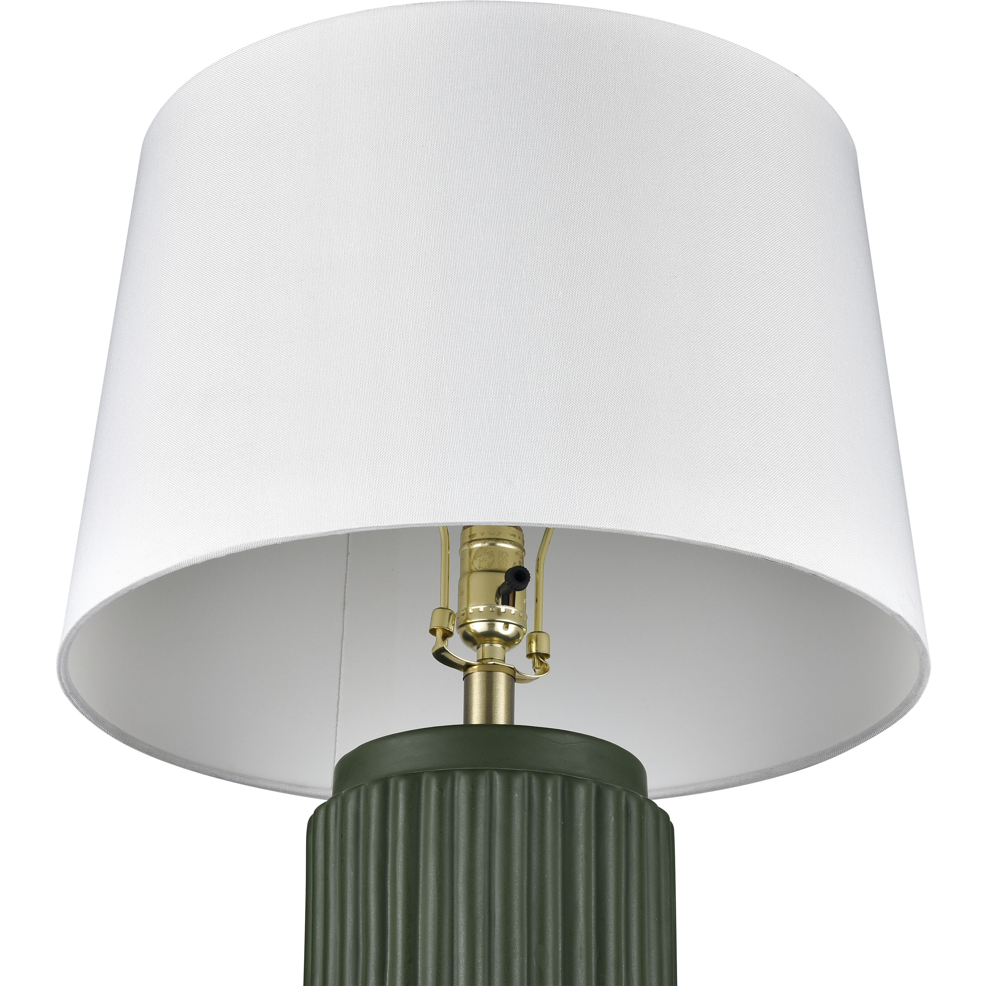 Knox 30 inch 150 watt Dark Green Table Lamp Portable Light