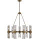 Duet 18 Light 36 inch Vintage Brass Pendant Ceiling Light