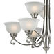 Hamilton 9 Light 36 inch Brushed Nickel Chandelier Ceiling Light