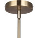 Aurea 1 Light 9 inch Gold Pendant Ceiling Light