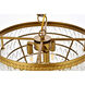 Nordic 5 Light 18 inch Brass Pendant Ceiling Light
