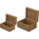 Anita Brown and Gold Decorative Storage Box