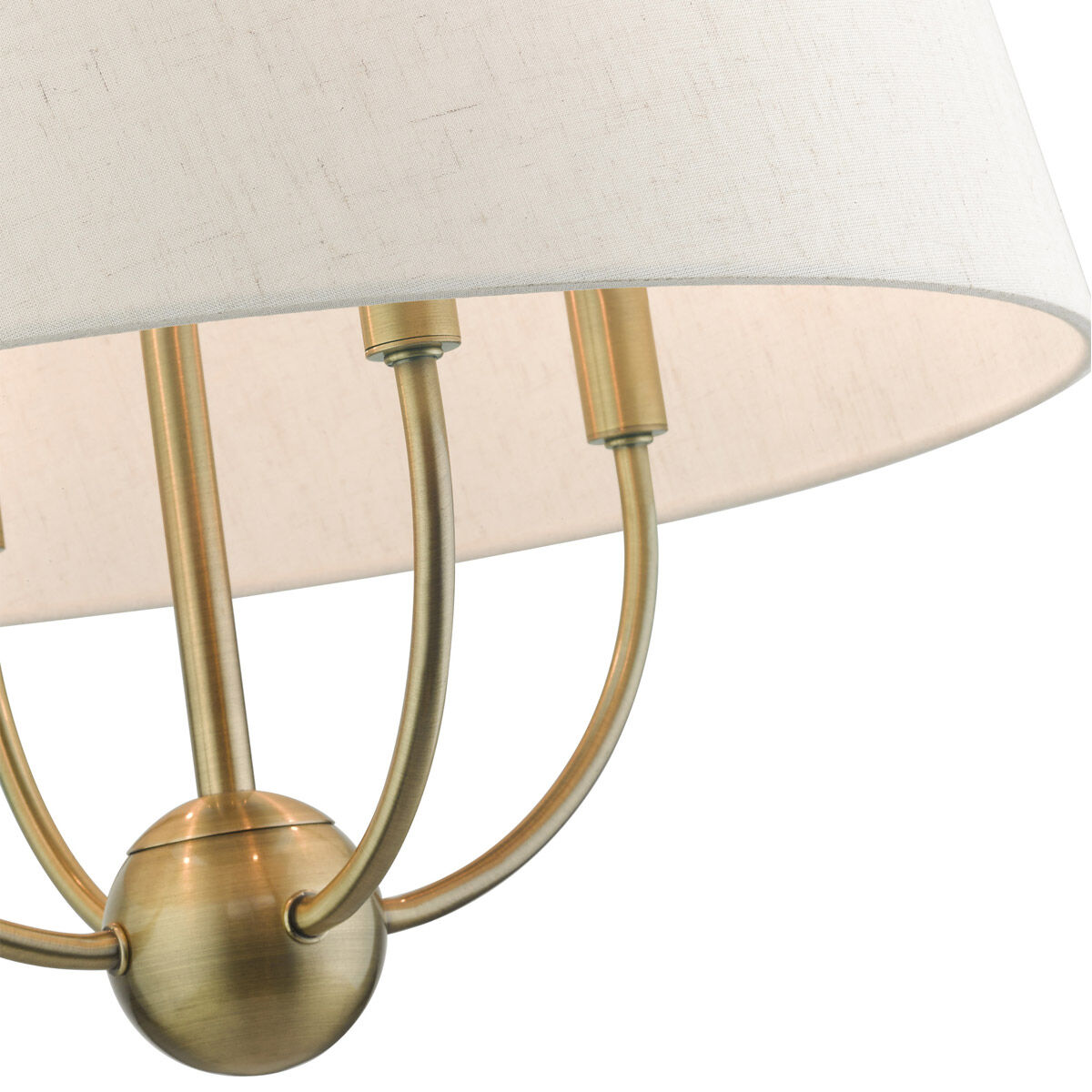 Cartwright 4 Light 18 inch Antique Brass Pendant Chandelier Ceiling Light