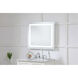 Helios 30 X 27 inch Silver Lighted Wall Mirror