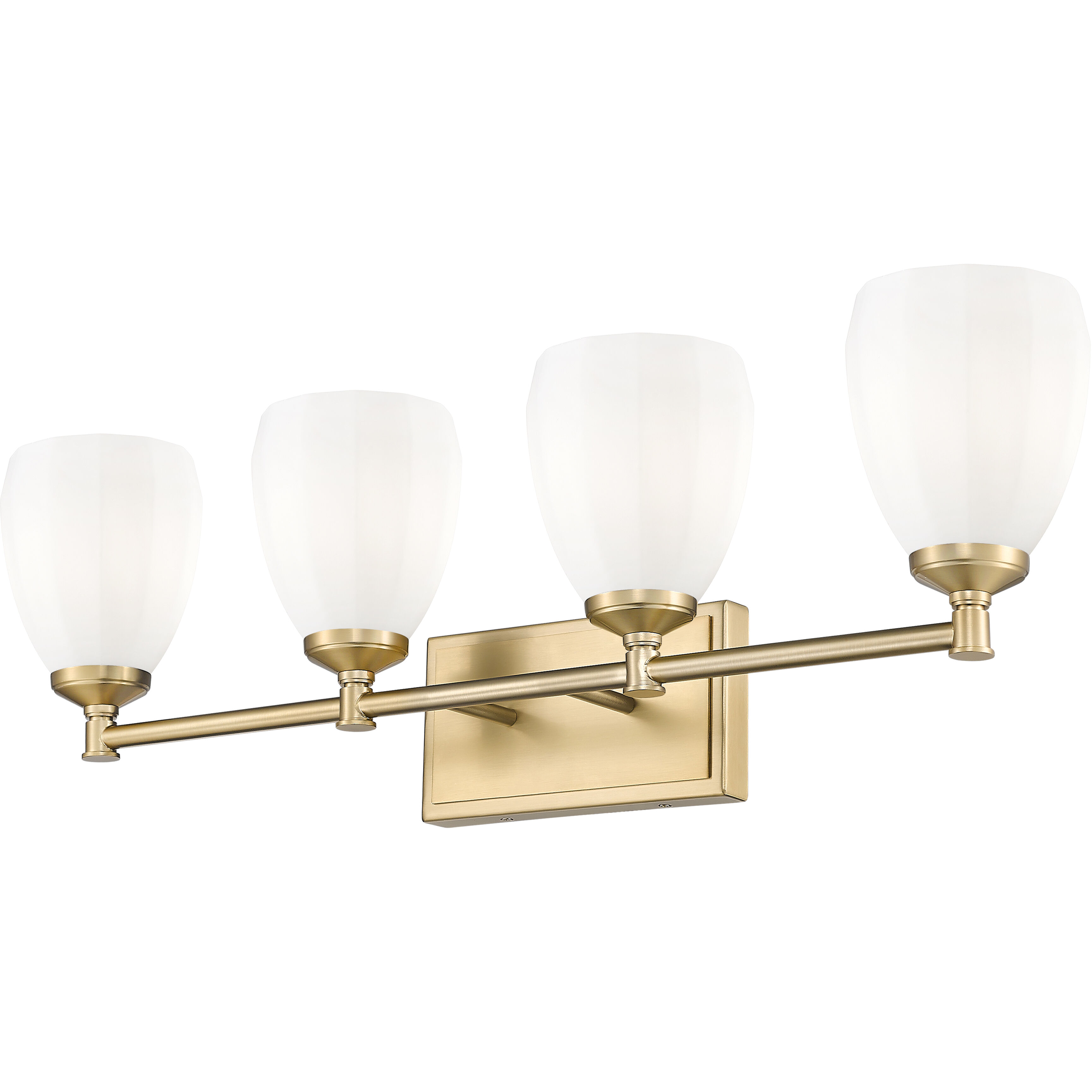 Oren 4 Light 31 inch Modern Gold Bath Vanity Light Wall Light