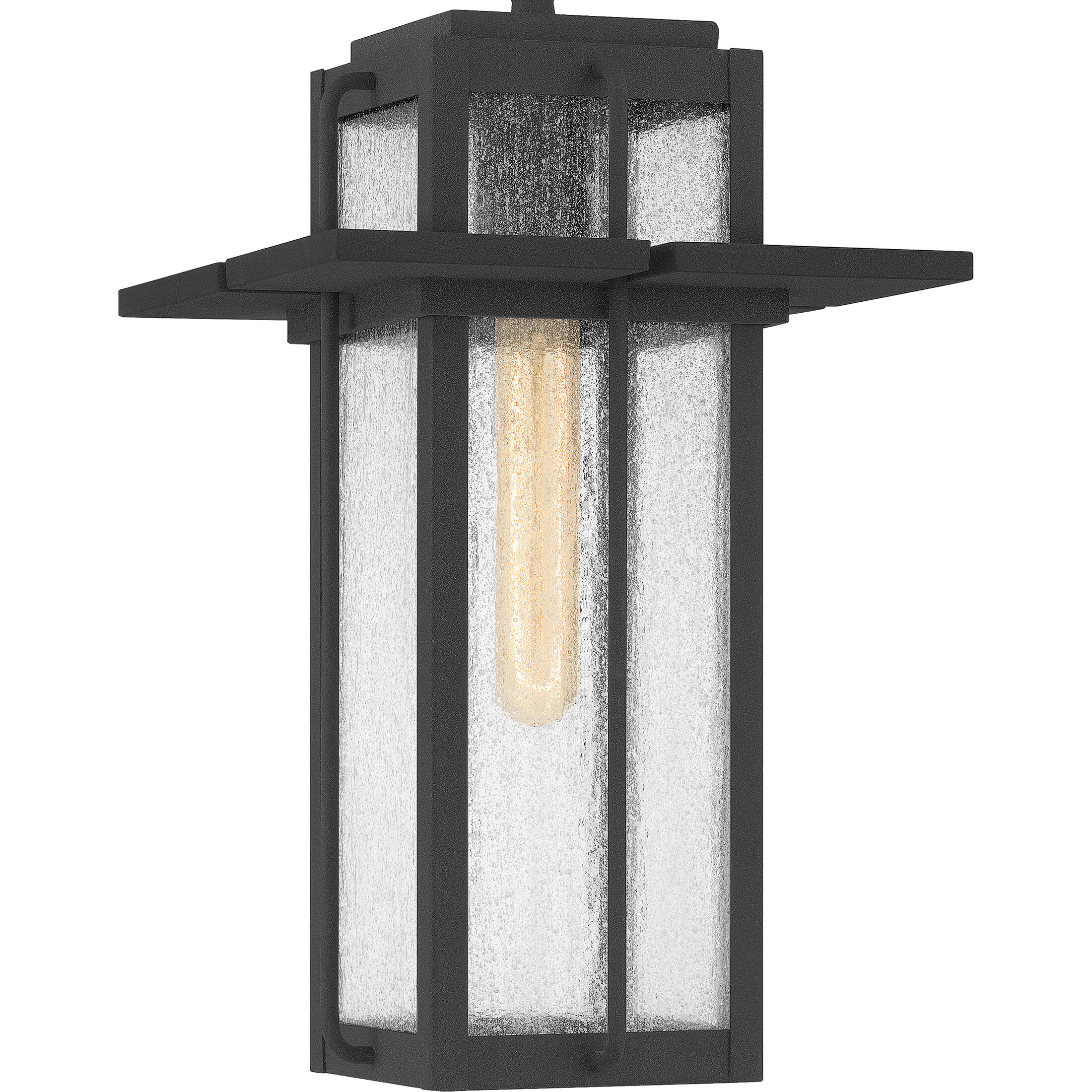 Randall 1 Light 9 inch Mottled Black Outdoor Hanging Lantern, Large