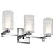 Giarosa 3 Light 22 inch Chrome Wall Mount Bath Light Wall Light, 3 Arm