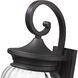 Davina Outdoor Wall Light in Black, G9