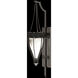 Mirage 1 Light 7.5 inch Black Sconce Wall Light