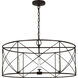 C&M by Chapman & Myers Beatrix 4 Light 30 inch Aged Iron Lantern Pendant Ceiling Light