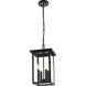 Sheridan 4 Light 9 inch Black Outdoor Pendant