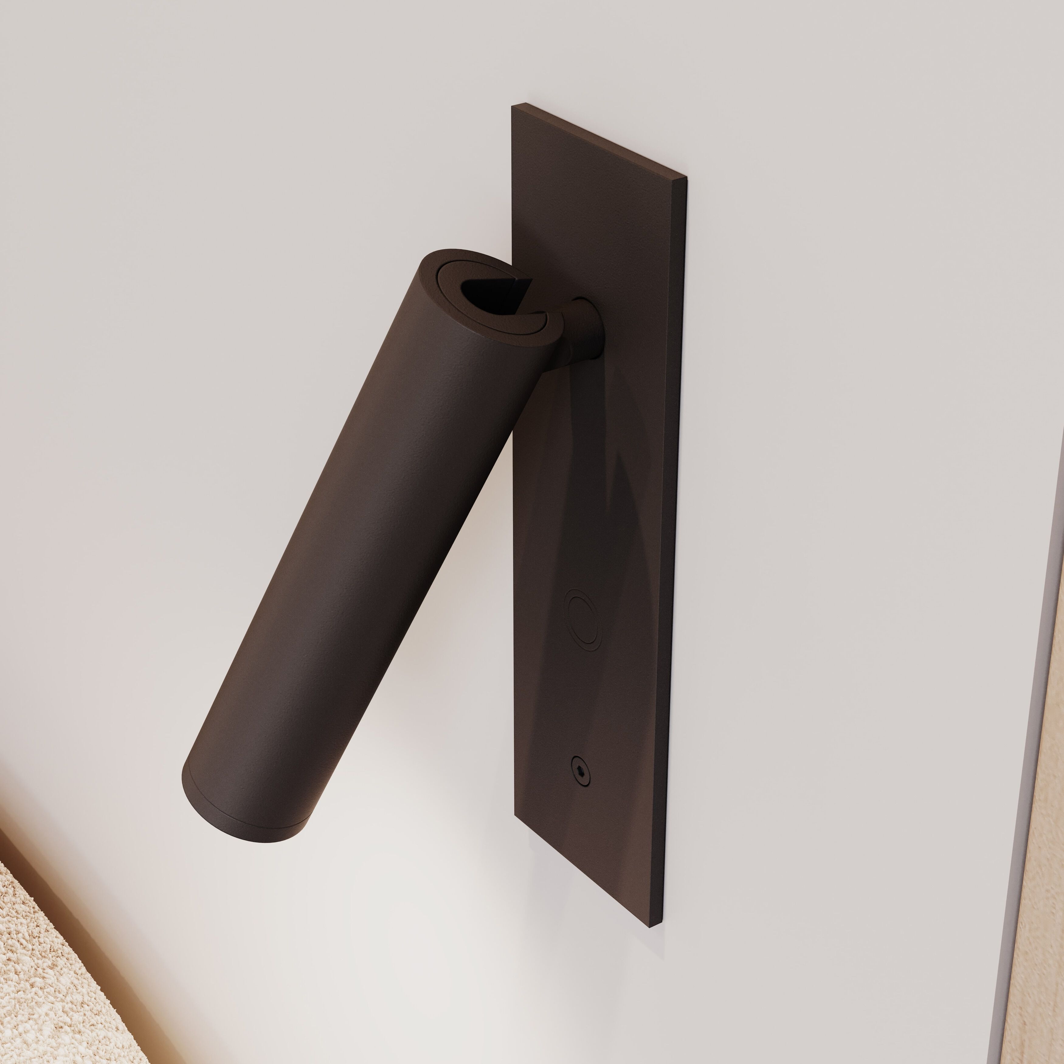 Haim LED 1.5 inch Textured Black ADA Wall Sconce Wall Light, Plug-In