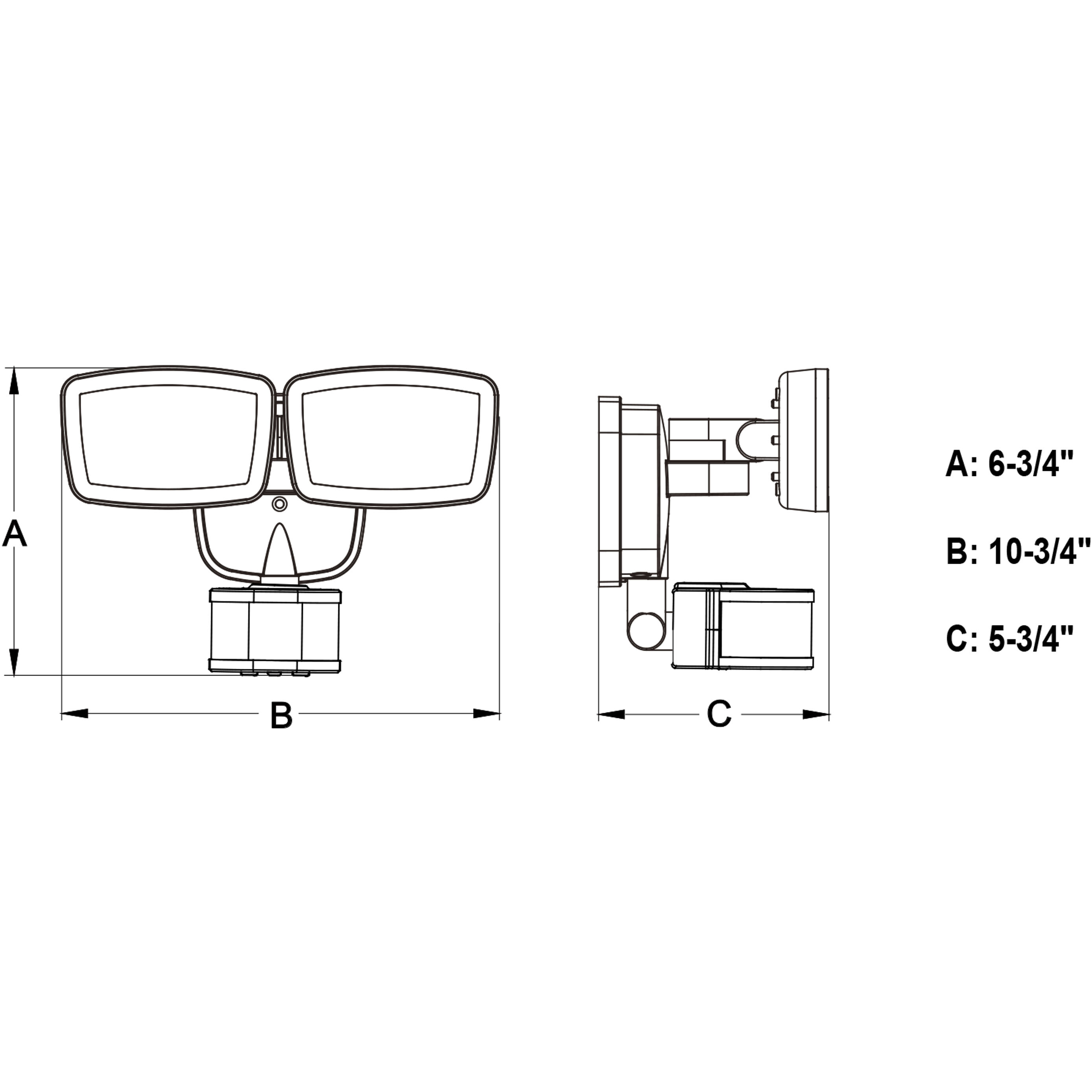 Outdoor Security LED 6.75 inch White Outdoor Security