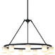 Lindy 9 Light 30 inch Matte Black Pendant Ceiling Light