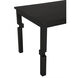 Tetris 72 X 32 inch Matte Black Dining Table
