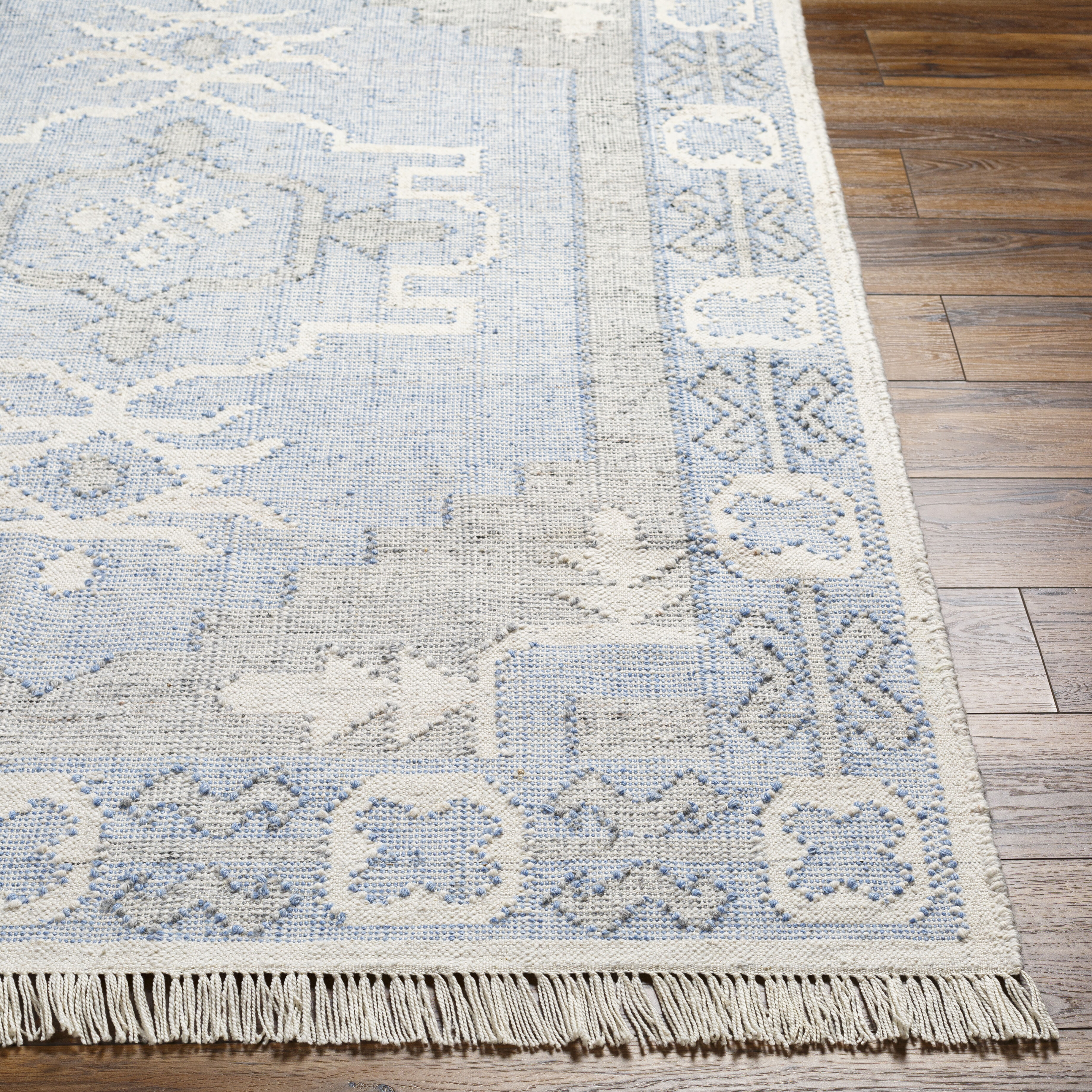 Bursa 144 X 106 inch Light Blue Rug, Rectangle