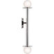 Kelly by Kelly Wearstler Nodes 2 Light 4.75 inch Polished Nickel Sconce Wall Light
