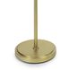 Vest 60.5 inch 60 watt White and Natural Brass Floor Lamp Portable Light