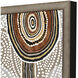 Huzi Brown and Black and White Framed Art