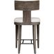 Cellini 39.5 inch Weathered Gray and Oyster White Outdoor Counter Stool