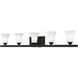 Ridgedale 5 Light 43 inch Black Bath Vanity Wall Light