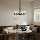 Winslow 6 Light Black Chandelier Ceiling Light, Large