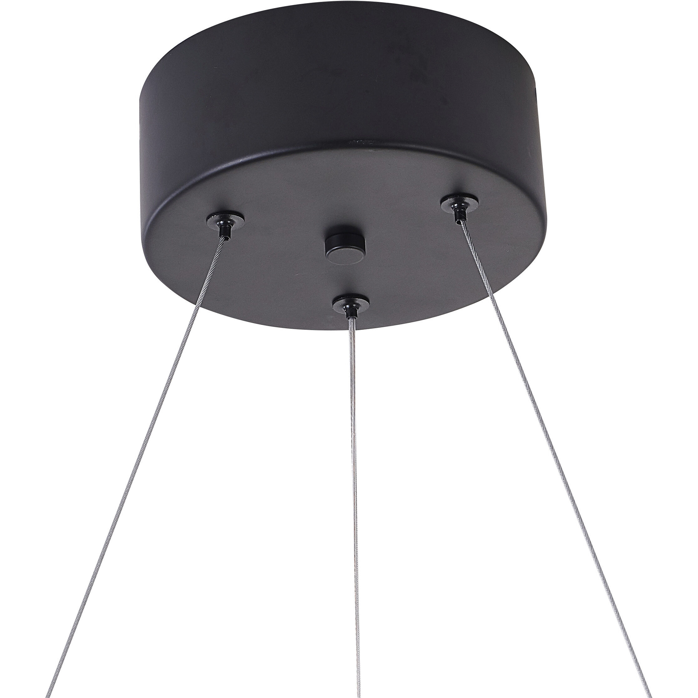 Canada LED 43.3 inch Matte Black Chandelier Ceiling Light