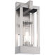 Delancey 1 Light 16 inch Brushed Nickel Outdoor Wall Lantern