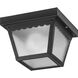 Ceiling Mount 1 Light 7.5 inch Matte Black Outdoor Flush Mount