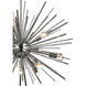 Starburst 12 Light 27 inch Polished Chrome with Clear Chandelier Ceiling Light