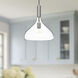 Alora Mood Belleview 1 Light 11.88 inch Brushed Nickel Pendant Ceiling Light in Clear Glass