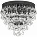 Calypso 3 Light 10.5 inch Matte Black Flush Ceiling Light