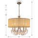 Hampton 5 Light 24 inch Antique Brass Chandelier Ceiling Light