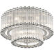 Glasbury 9 Light 23.75 inch Polished Nickel Flush Mount Ceiling Light