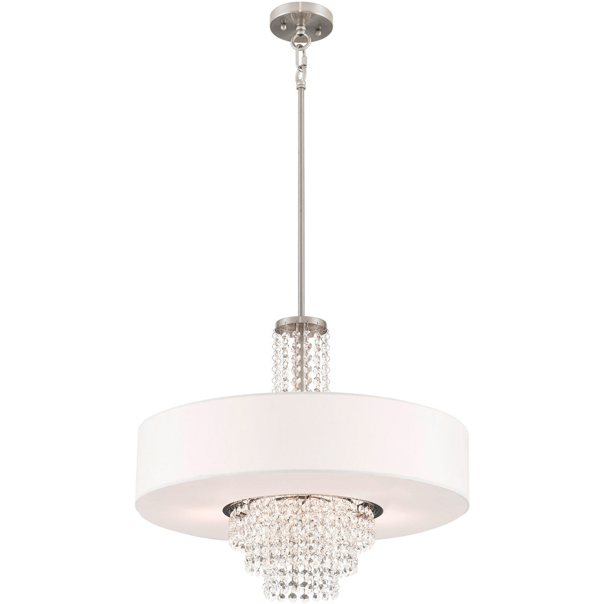 Carlisle 5 Light 22 inch Brushed Nickel Chandelier Ceiling Light