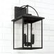 Bryson 3 Light 19.75 inch Black Outdoor Wall Lantern