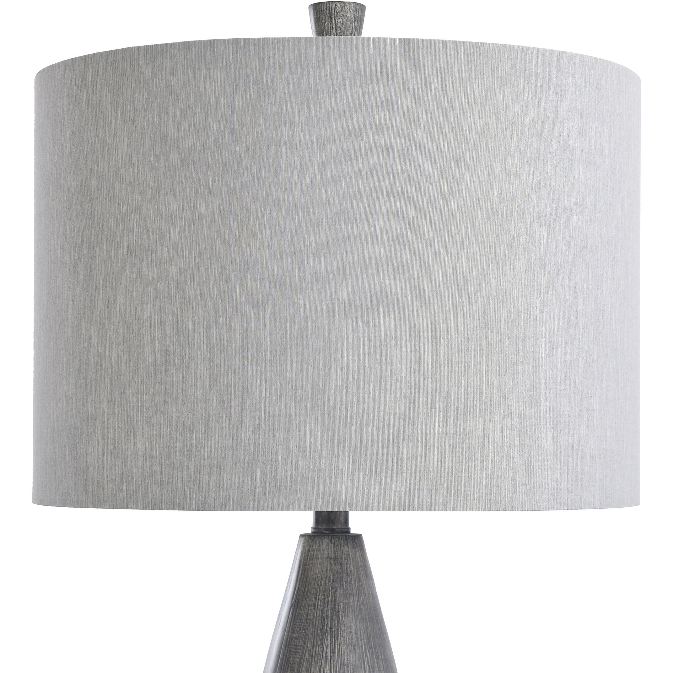 Tipton Farmhouse 31 inch 150.00 watt Faux Wood Poly Resin Gray Finished Lamp Body/ Base Table Lamp Portable Light