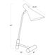 Spyder 24 inch 40.00 watt White and Natural Brass Task Lamp Portable Light
