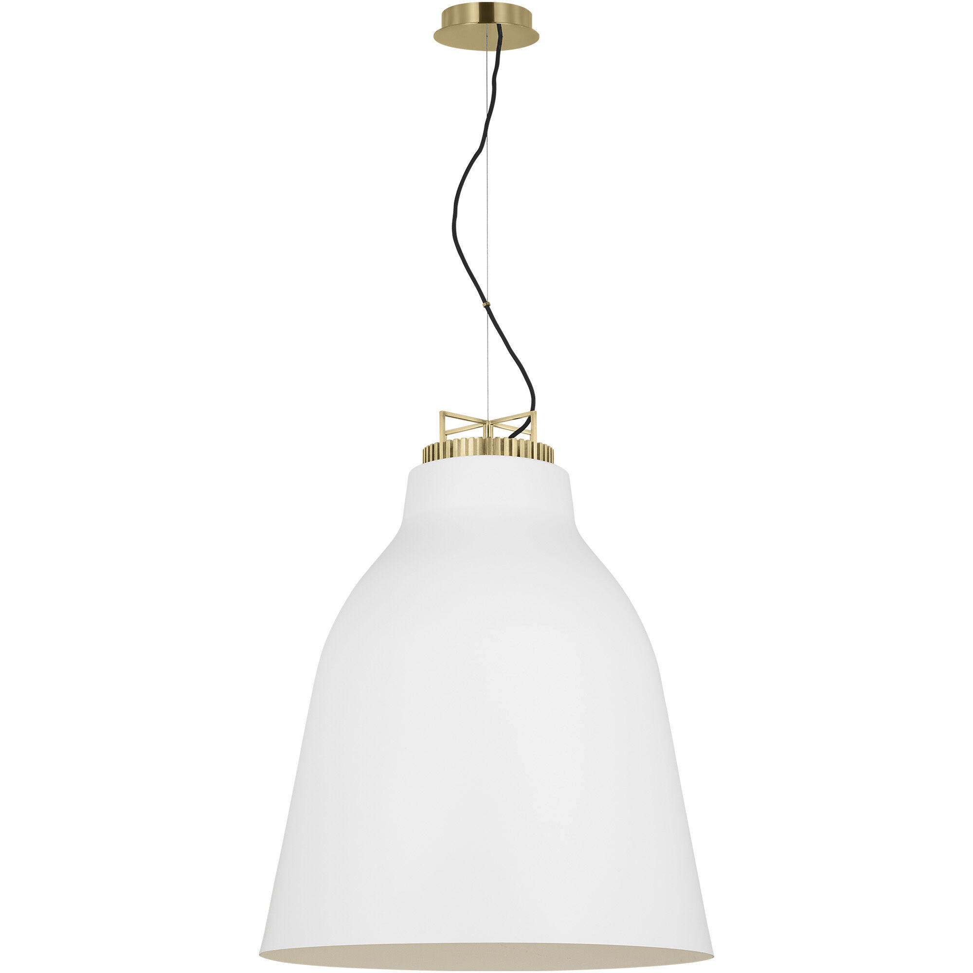 Sean Lavin Forge Line-Voltage Pendant Ceiling Light in Matte White