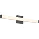 Maxx 30 inch Matte Black Vanity/Bath Bar Wall Light