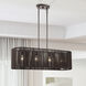 Acordia 4 Light 36 inch English Bronze Linear Chandelier Ceiling Light, Large