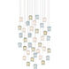 Polpo 36 Light 33 inch Silver Multi-Drop Pendant Ceiling Light