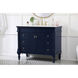 Lexington 42 X 21.5 X 35 inch Blue Vanity Sink Set