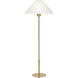 J. Randall Powers Hackney 31.75 inch 40 watt Hand-Rubbed Antique Brass Buffet Lamp Portable Light in Linen