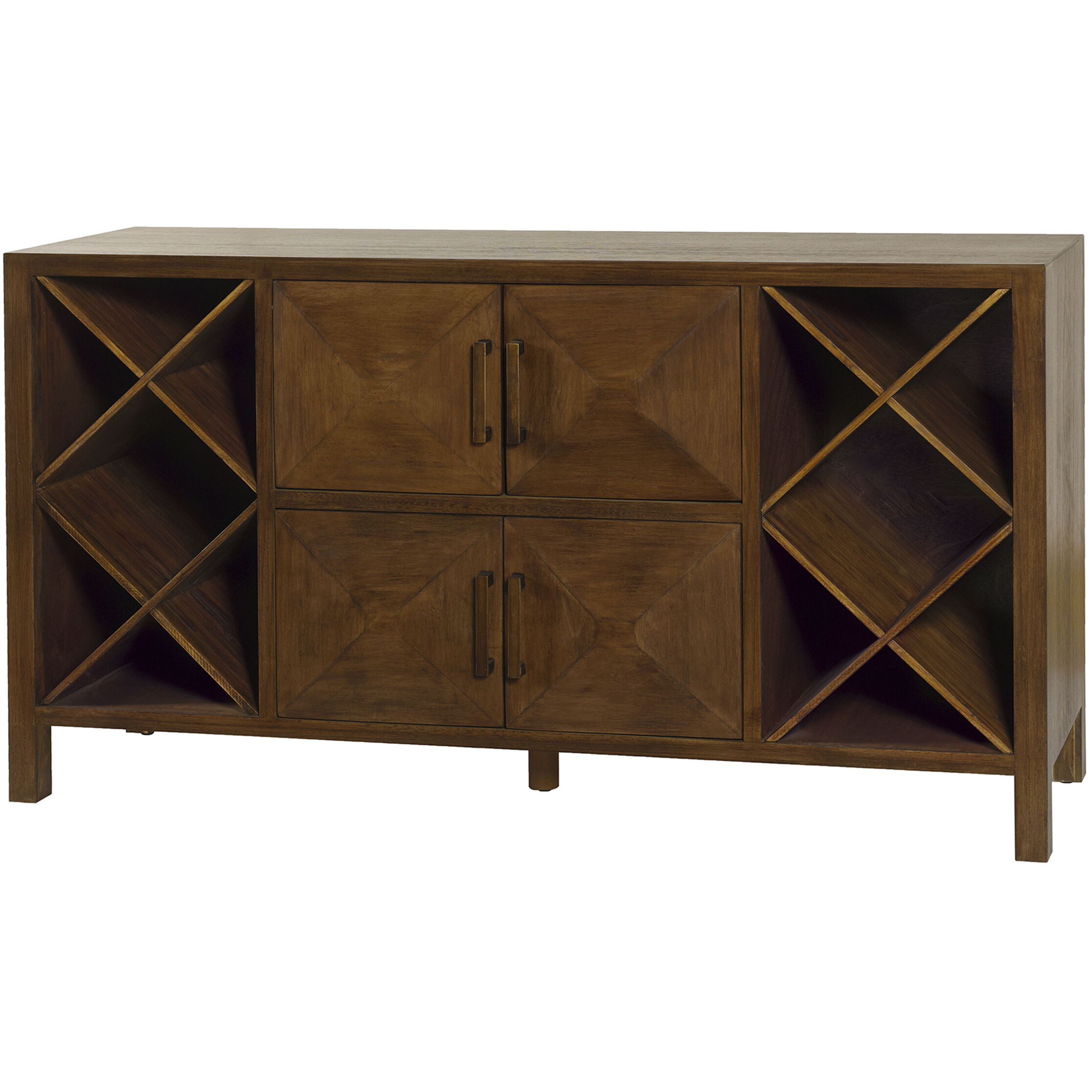 Cameron Walnut and Taupe Cabinet