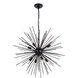 Timber 8 Light 30 inch Black Pendant Ceiling Light
